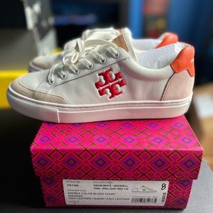Tory Burch Andrea Color Block Sneaker 76156 Size 8 W.